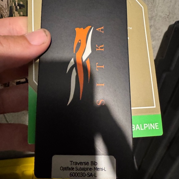 Sitka Traverse Bibs - Medium and Large - NWT - Picture 2 of 2